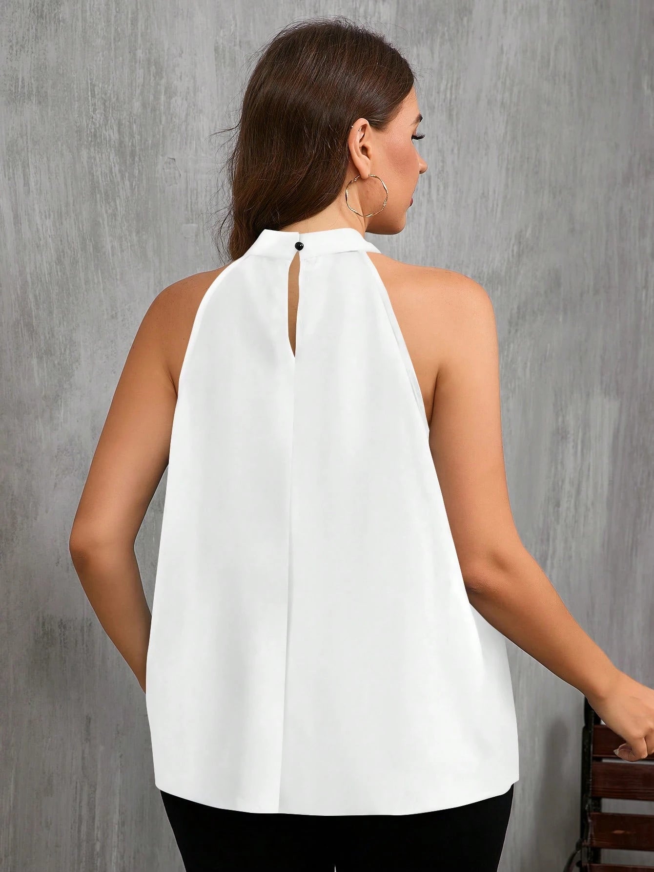 Blusa Blue Garden Elegance Plus Size