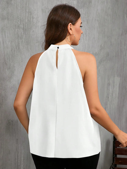 Blusa Blue Garden Elegance Plus Size
