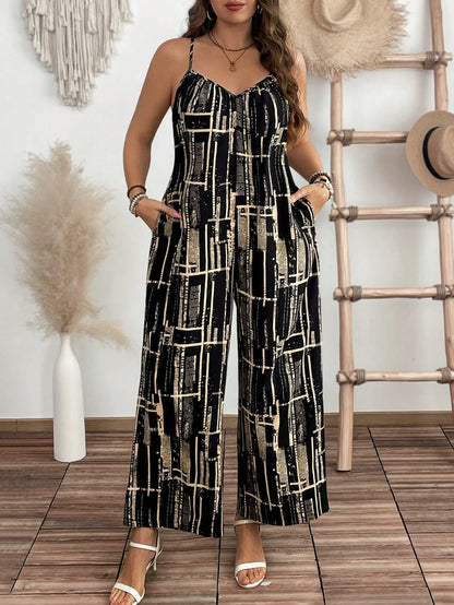Macacão Plus Size Vértice Eleganza