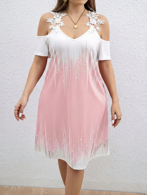 Vestido Plus Size Rosé Audace