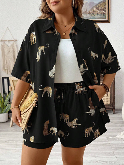 Conjunto Plus Size Selvaggia Noir