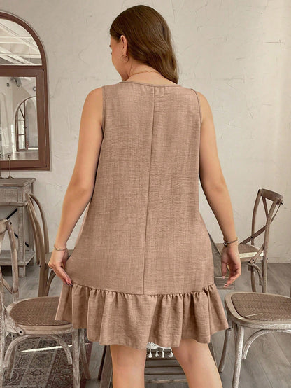 Vestido Plus Size Caramel Fleur