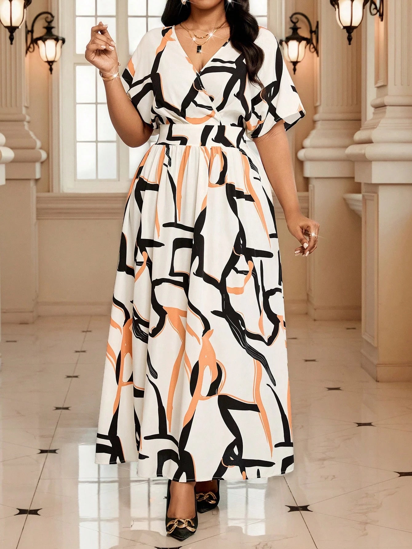 Vestido Plus Size Monarca Graphite