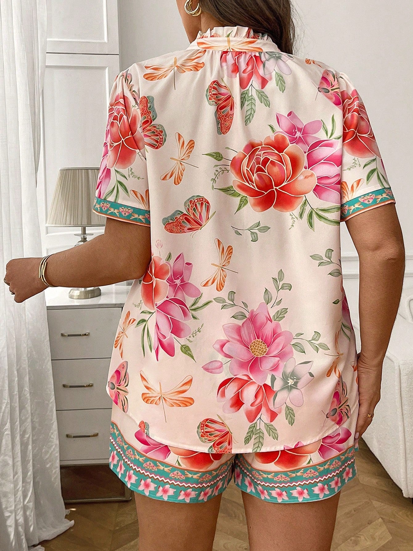Conjunto Plus Size Rosé Butterfly