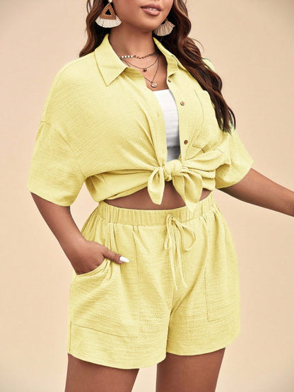Conjunto Plus Size Soleil Dourado