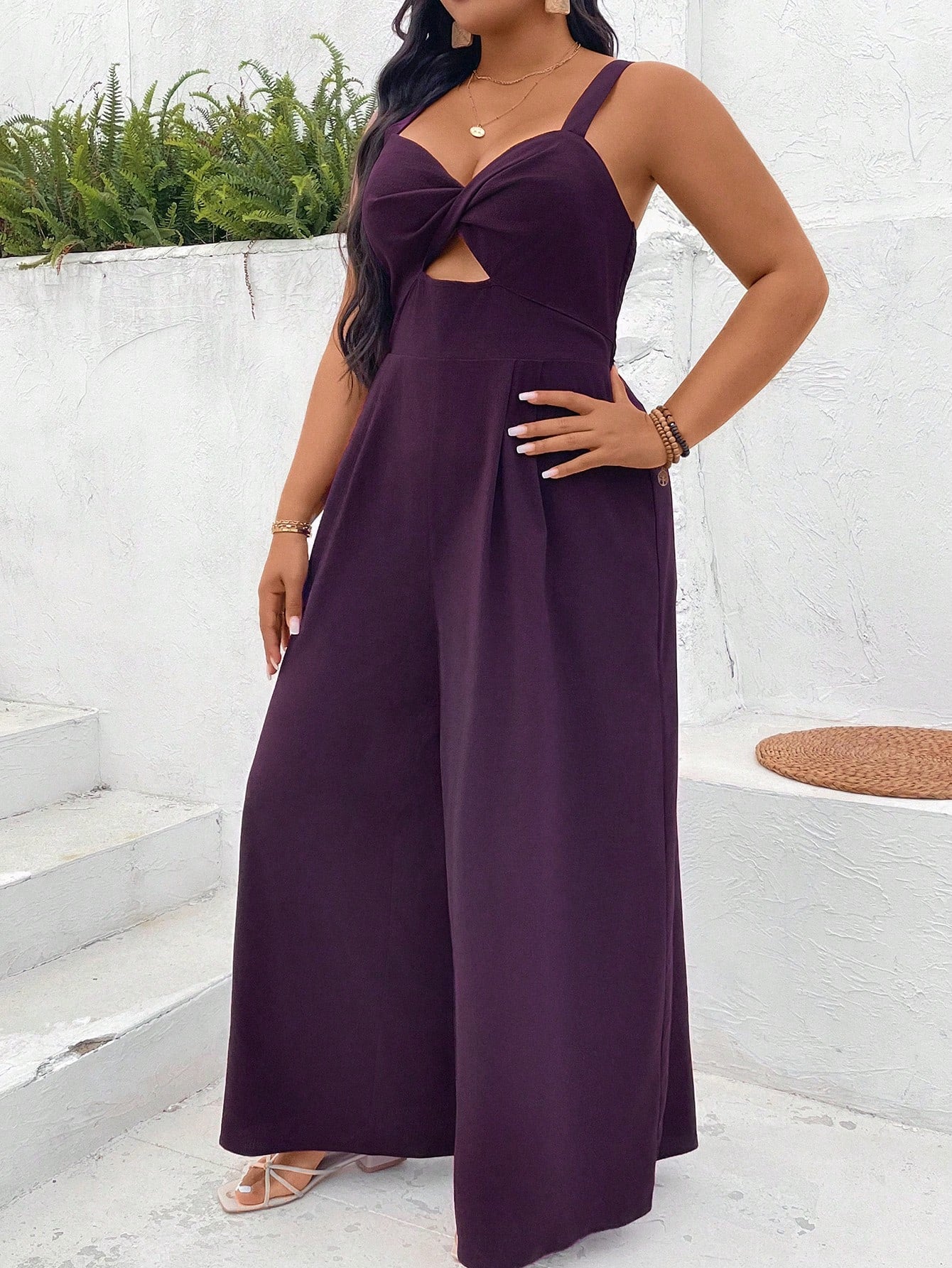 Macacão Plus Size Lavanda Imperiale