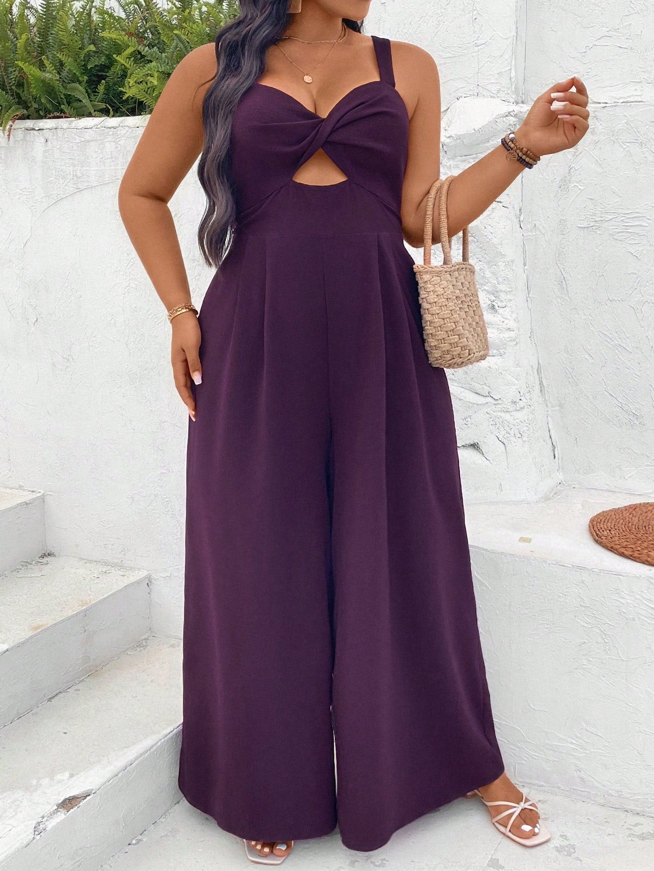 Macacão Plus Size Lavanda Imperiale