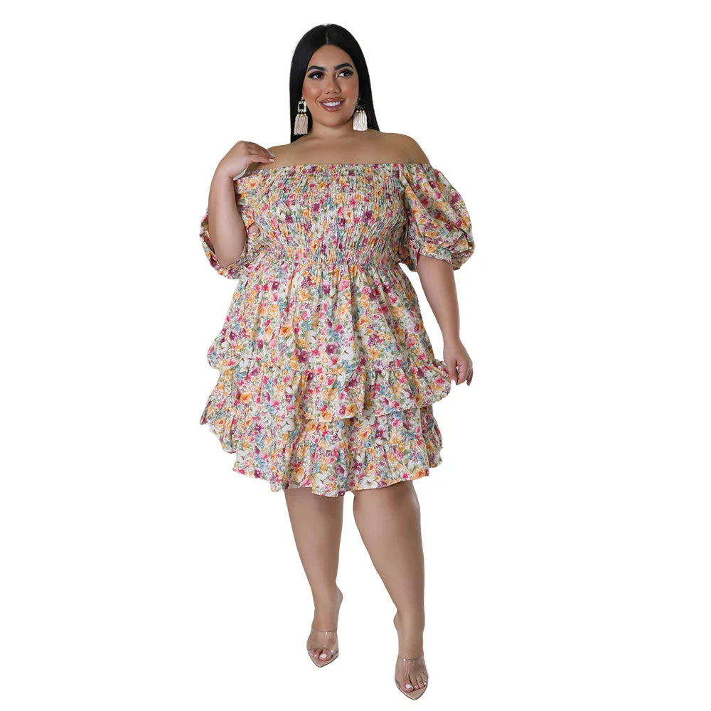 Vestido Curto Plus Size Cidral