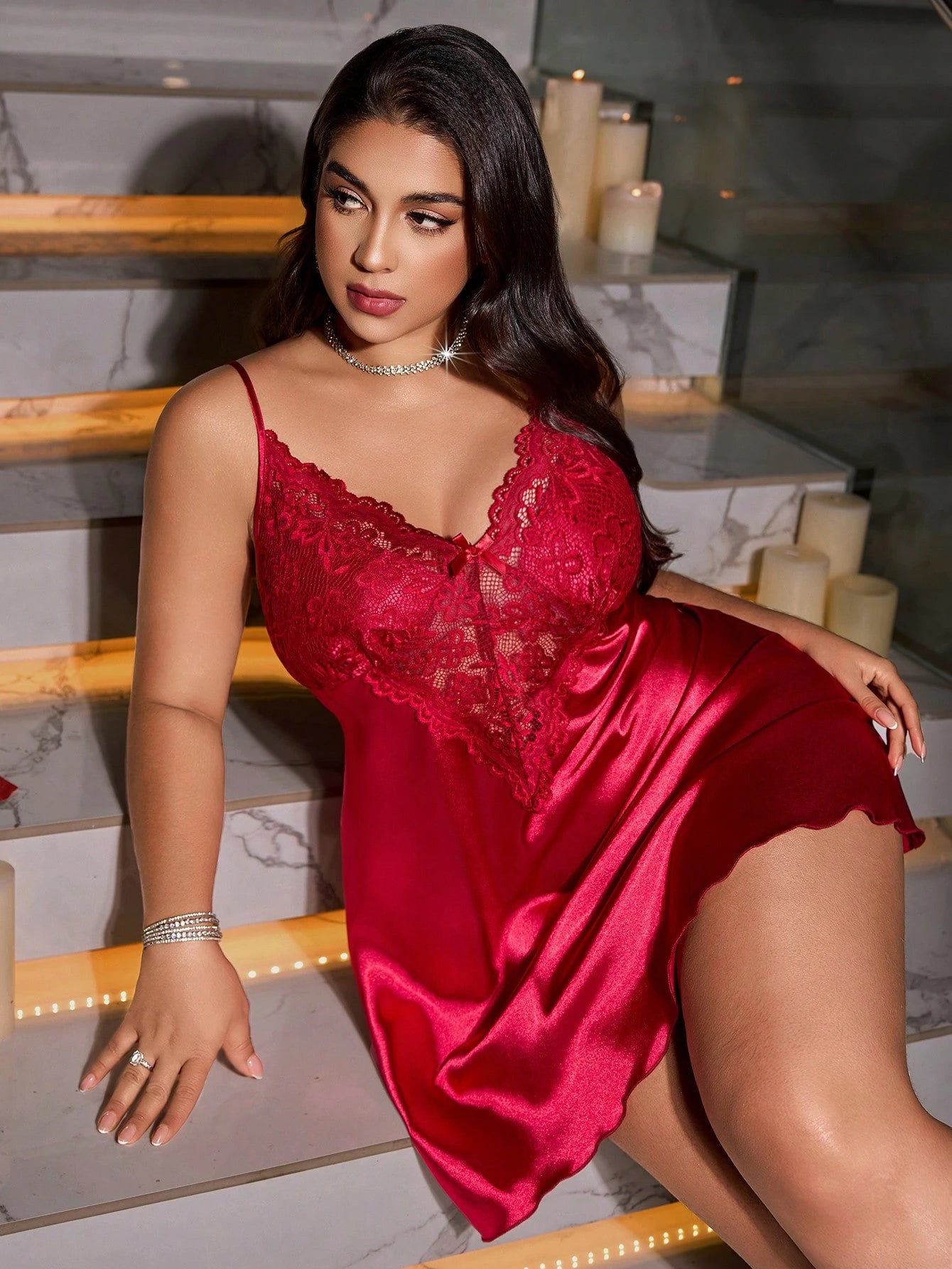 Camisola Plus Size Rouge Intense