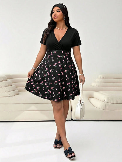 Vestido Plus Size Cerise Noire
