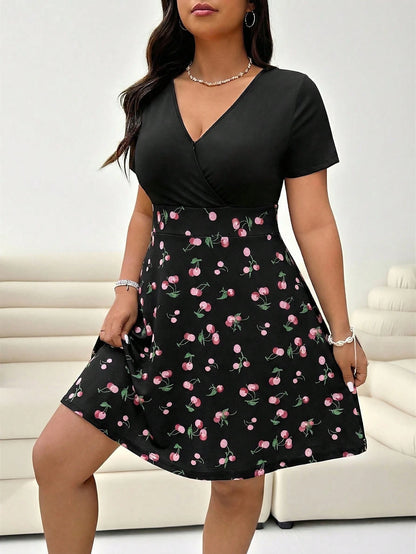 Vestido Plus Size Cerise Noire