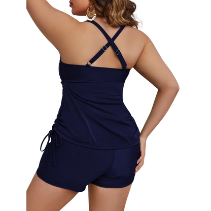 Tanquini  Plus Size com Short e Laços