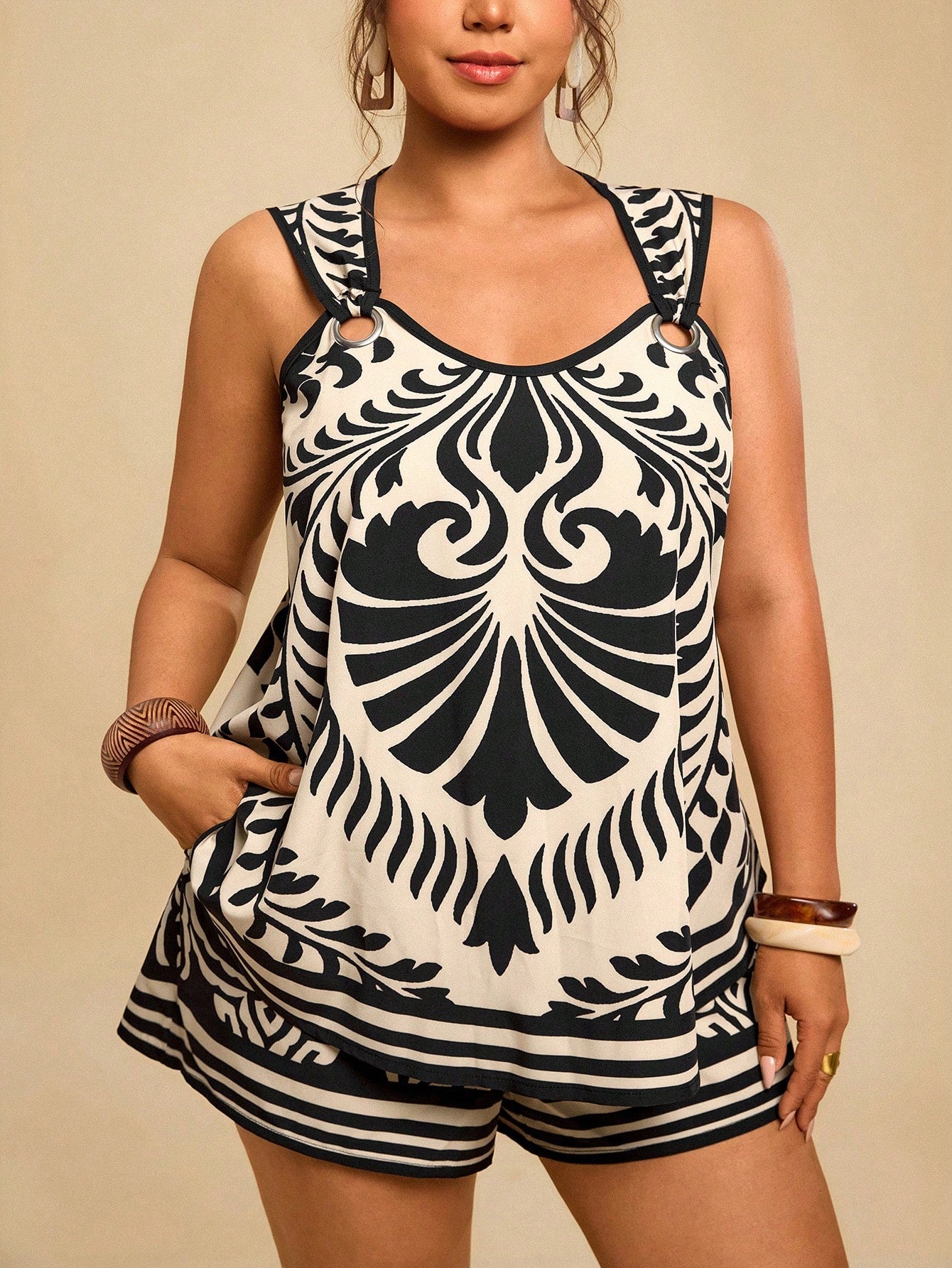 Conjunto Plus Size Isla Bohemia