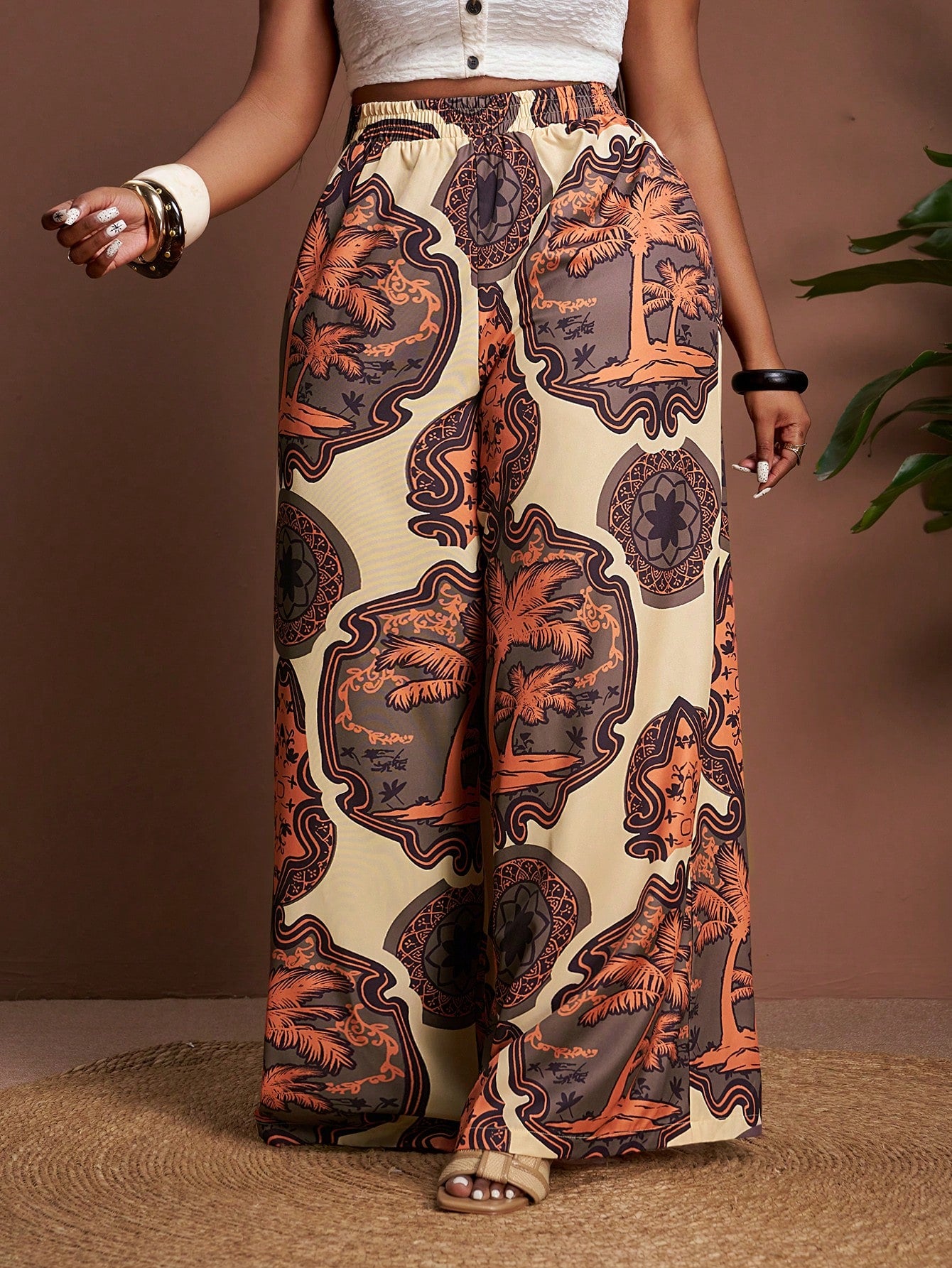 Calça Plus Size Golden Summer