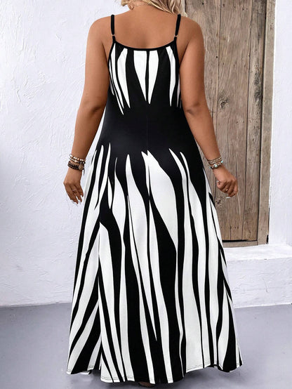 Vestido Plus Size Noir Lignée