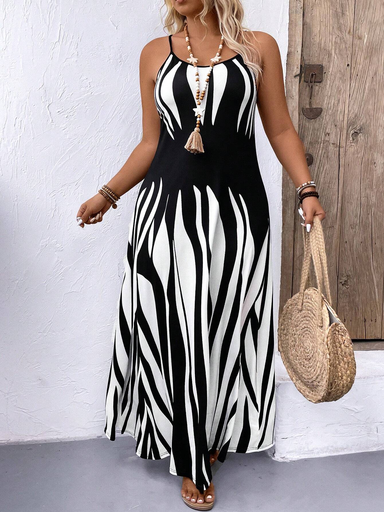Vestido Plus Size Noir Lignée