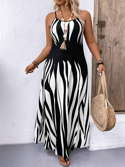 Vestido Plus Size Noir Lignée