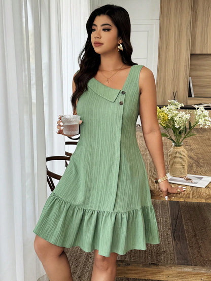 Vestido Plus Size Verde Élisse