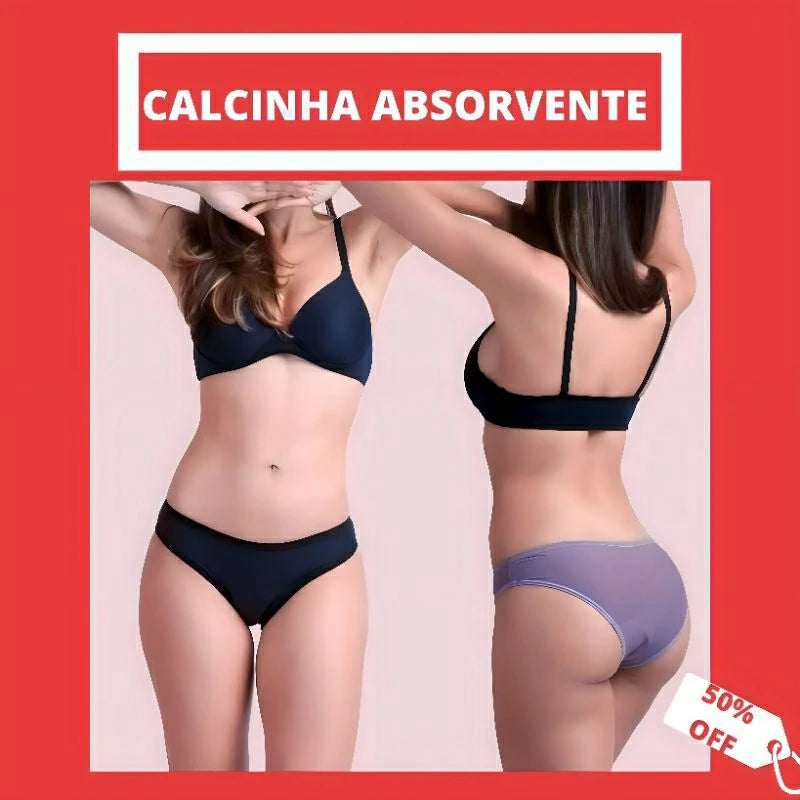 Calcinha Absorvente - Compre 1 Leve 3