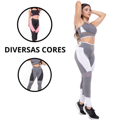 Conjunto Fitness Power - Top e Legging