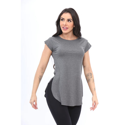 Blusa Feminina Long Line - Academia
