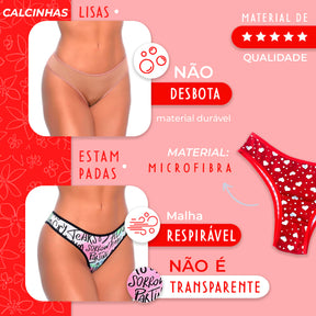 Calcinha Tanga - Compre 1 e Leve 5