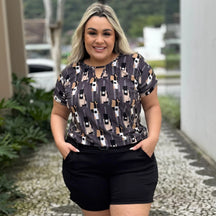 Blusa Plus Size Essência de Elegância