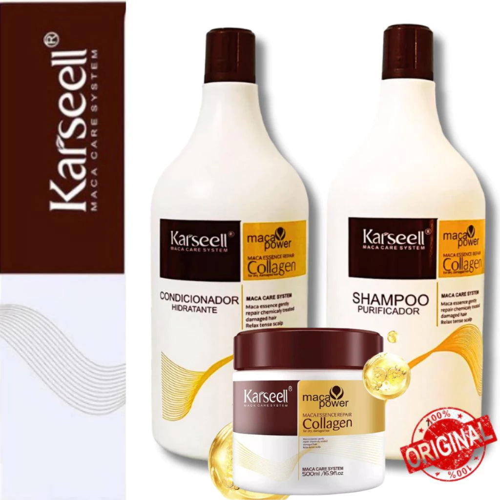 Combo Shampoo e Condicionador + Máscara Karseell de Hidratação Original