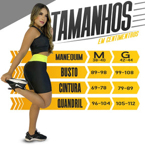 Combo PowerFit - 2 em 1 - Shorts Fitness + Top Academia