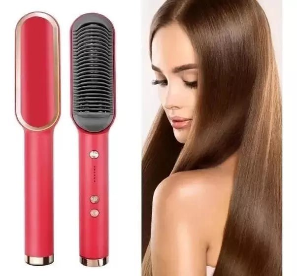 Escova Alisadora 5 em 1 - Alisa, Seca, Hidrata, Modela e Anti-Frizz | Bivolt vivalavitoria